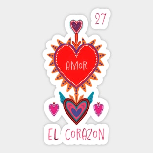 27 El Corazon The Heart Sticker